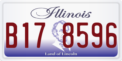 IL license plate B178596