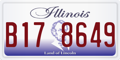 IL license plate B178649