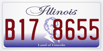 IL license plate B178655