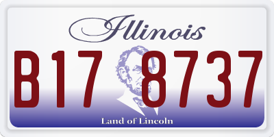 IL license plate B178737
