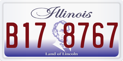 IL license plate B178767