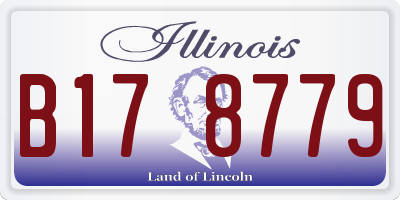 IL license plate B178779