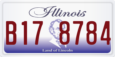IL license plate B178784