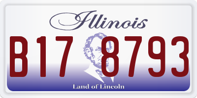 IL license plate B178793