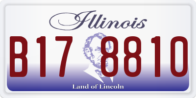 IL license plate B178810