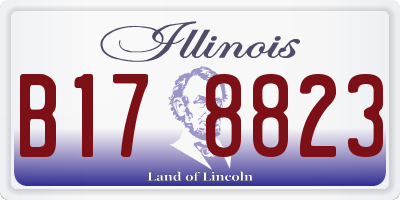 IL license plate B178823