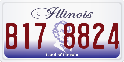 IL license plate B178824