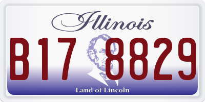 IL license plate B178829