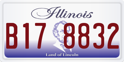 IL license plate B178832