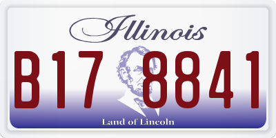 IL license plate B178841