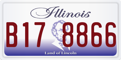 IL license plate B178866