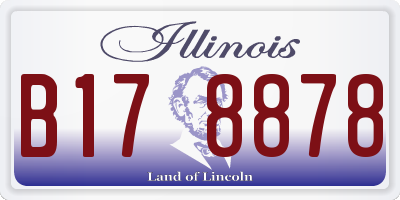 IL license plate B178878