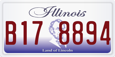 IL license plate B178894