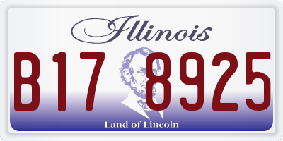 IL license plate B178925