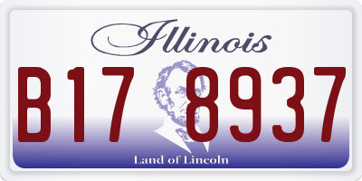 IL license plate B178937