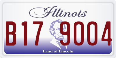 IL license plate B179004