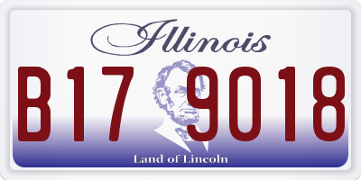 IL license plate B179018