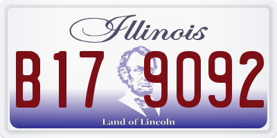 IL license plate B179092