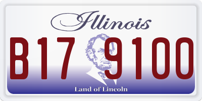 IL license plate B179100