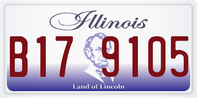 IL license plate B179105
