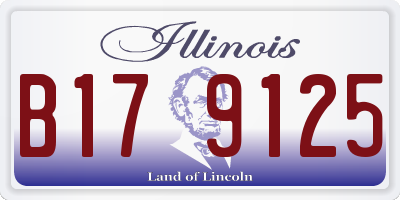 IL license plate B179125