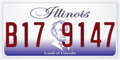 IL license plate B179147