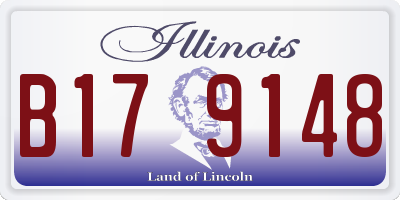 IL license plate B179148