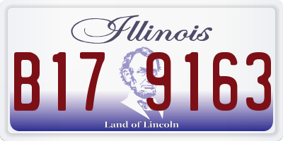 IL license plate B179163