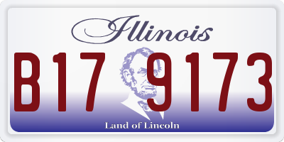 IL license plate B179173