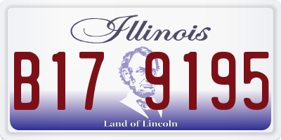 IL license plate B179195
