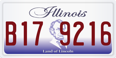 IL license plate B179216