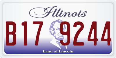 IL license plate B179244