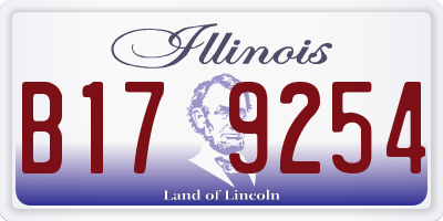 IL license plate B179254
