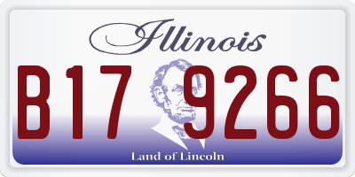 IL license plate B179266