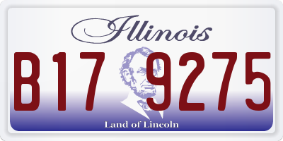 IL license plate B179275