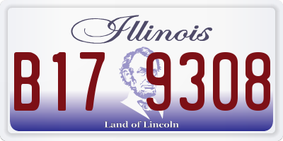IL license plate B179308