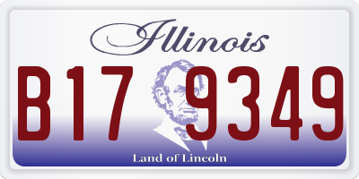 IL license plate B179349