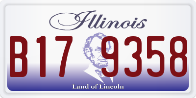 IL license plate B179358