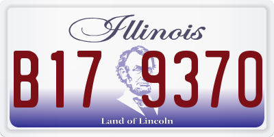IL license plate B179370