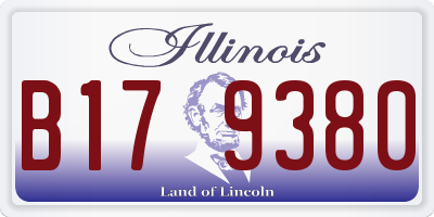 IL license plate B179380