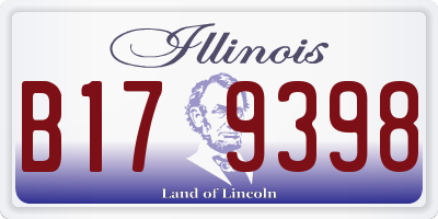 IL license plate B179398