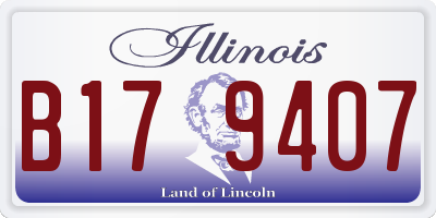 IL license plate B179407
