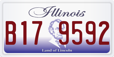 IL license plate B179592