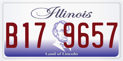 IL license plate B179657