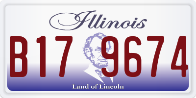 IL license plate B179674