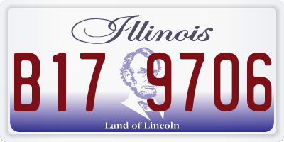IL license plate B179706