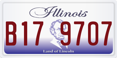 IL license plate B179707