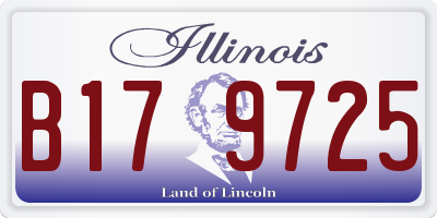 IL license plate B179725