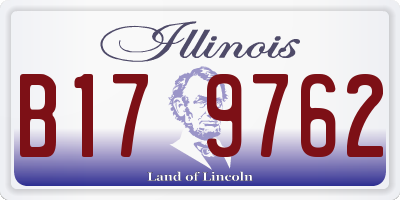 IL license plate B179762