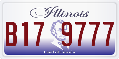 IL license plate B179777